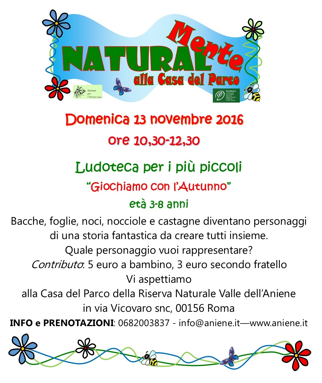 Ludoteca per i più piccoli "Giochiamo con l'autunno"